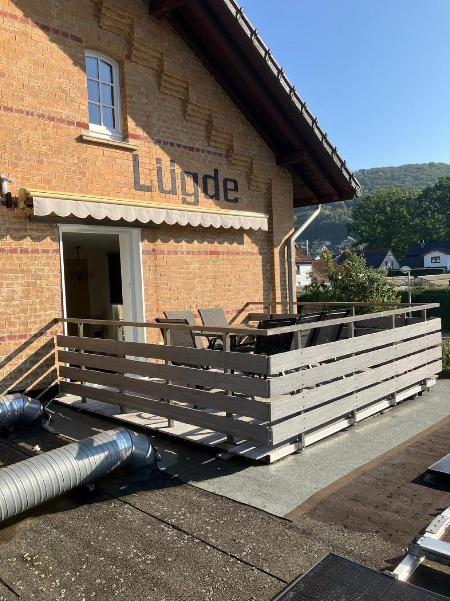 Ferienwohnung Im Bahnhof Luegde المظهر الخارجي الصورة